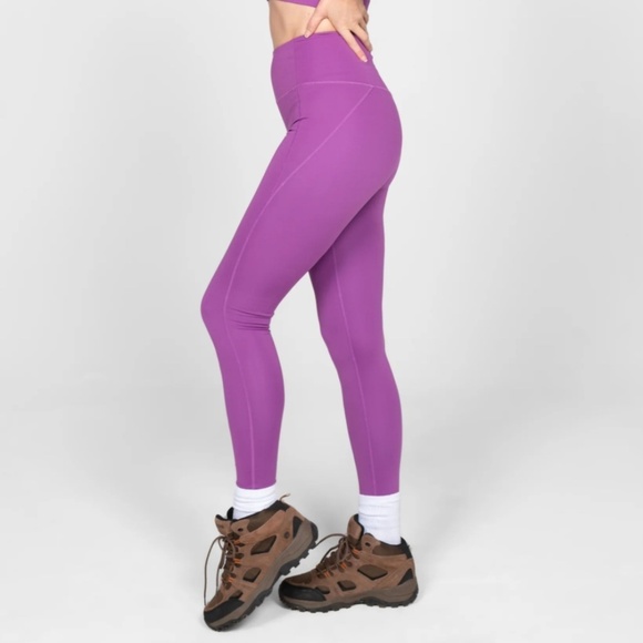 Girlfriend collective Leggings Yoga Training Dancing Pilates Crossfit Purple XS - Picture 4 of 13